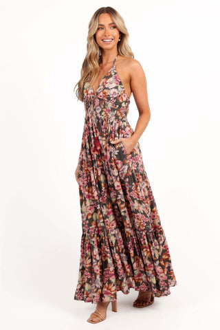 Benson Maxi Dress - Dark Green/Multi - L - Image 15