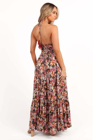 Benson Maxi Dress - Dark Green/Multi - L - Image 16
