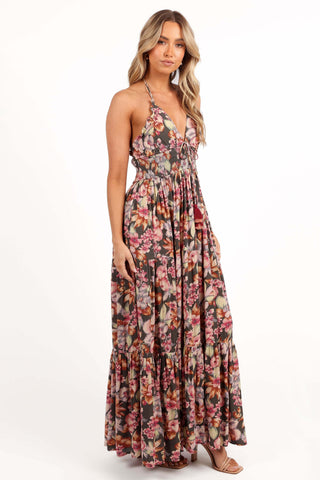Benson Maxi Dress - Dark Green/Multi - L - Image 17
