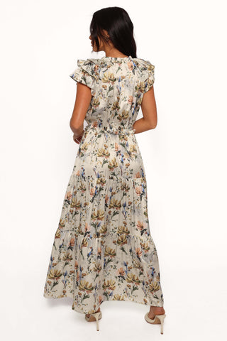 Lizzie Midi Dress - Cream Floral - XL - Image 37