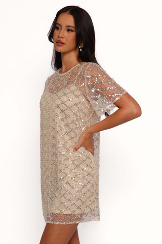 Silvie Mini Dress - Light Taupe - L - Image 25