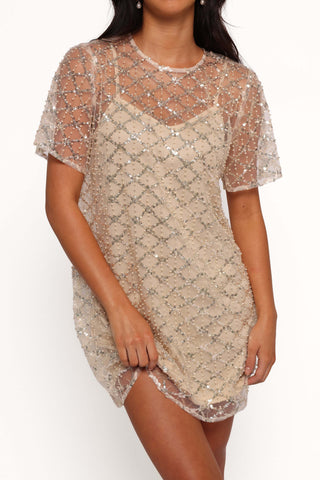 Silvie Mini Dress - Light Taupe - L - Image 28