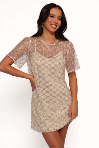 Silvie Mini Dress - Light Taupe - L - Image 29