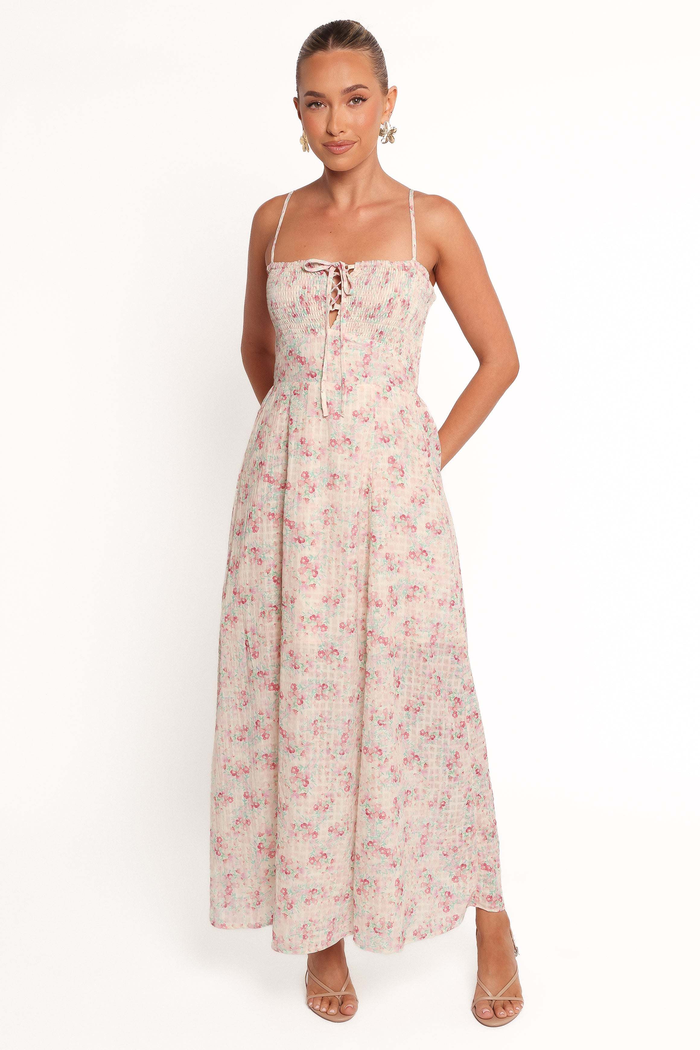 Vespera Maxi Dress - Pink Ditsy - XL - Image 29