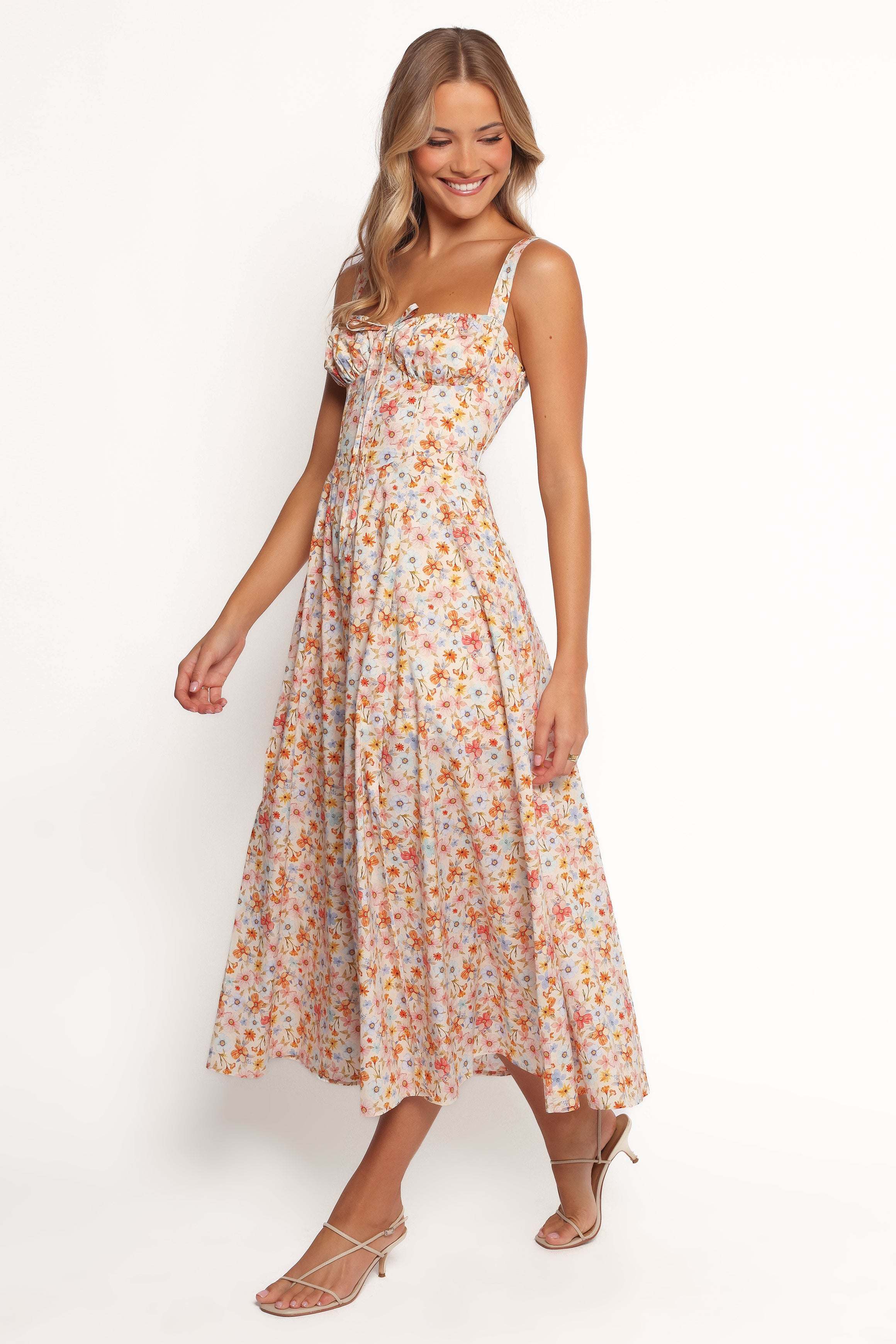Wisteria Midi Dress - Orange - XL - Image 34