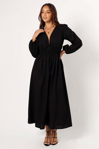 Cece Long Sleeve Maxi Dress - Black - XL - Image 30
