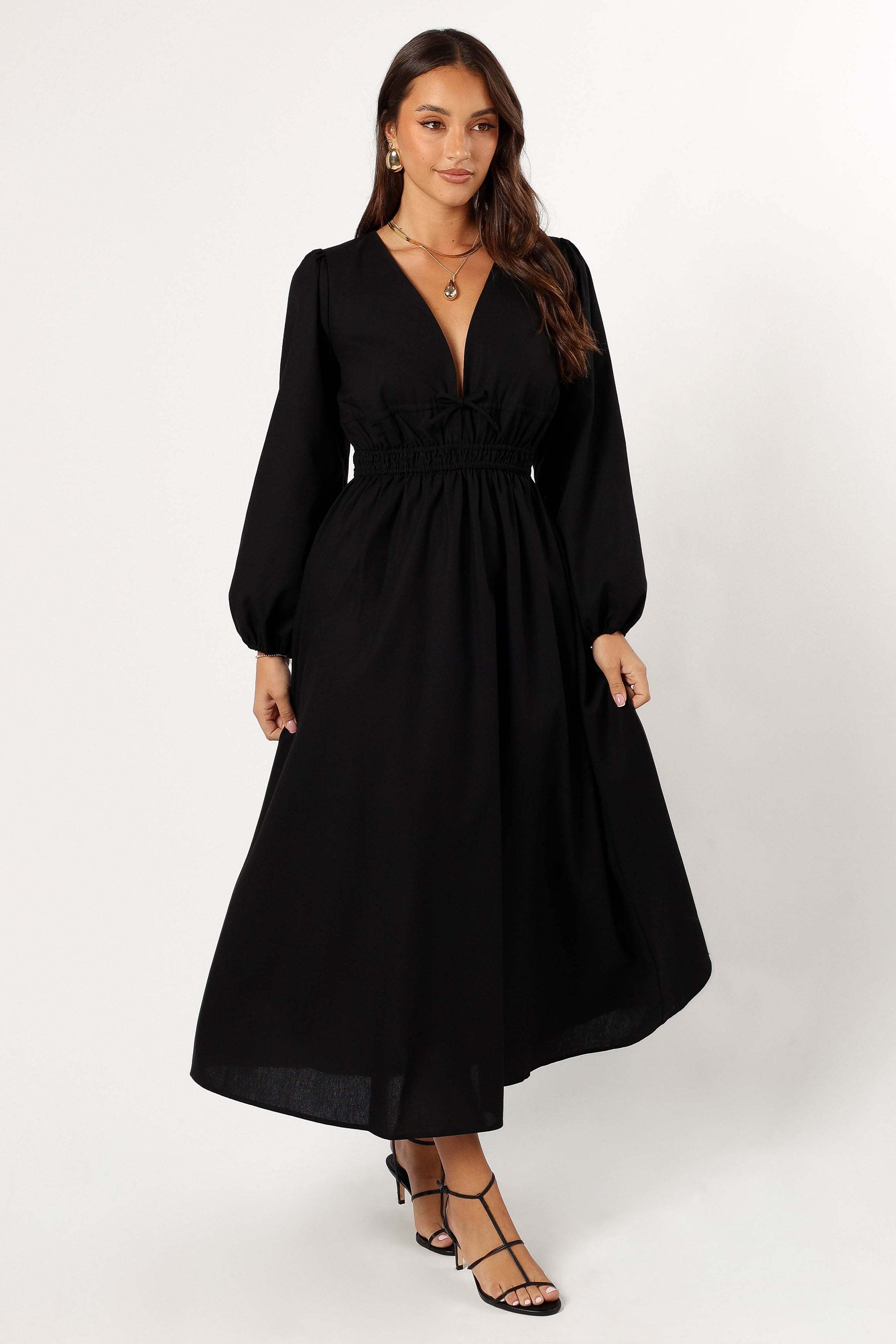 Cece Long Sleeve Maxi Dress - Black - XL - Image 33