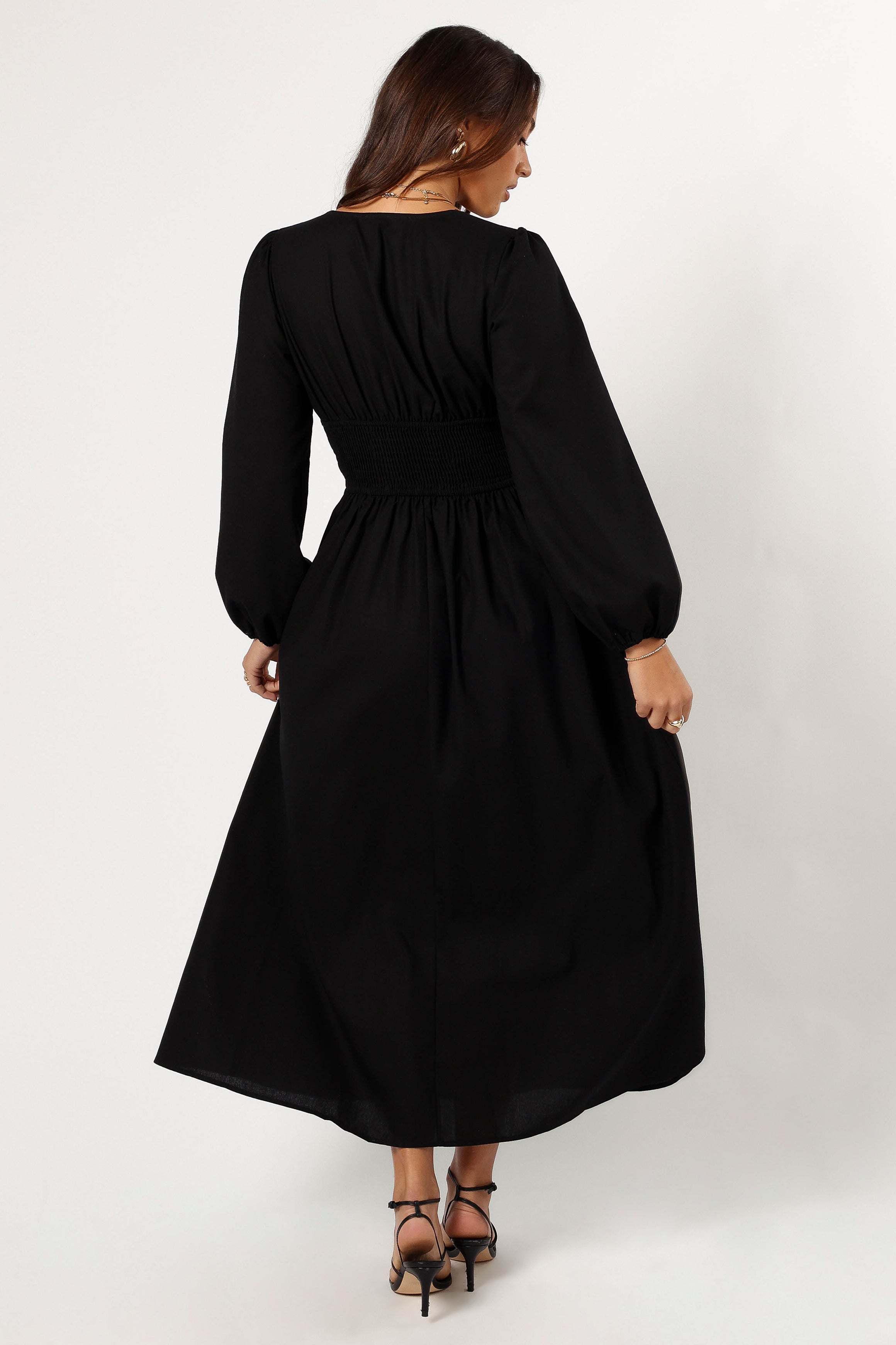 Cece Long Sleeve Maxi Dress - Black - XL - Image 32