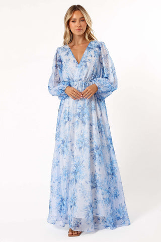Anisa Maxi Dress - Blue Floral - XL - Image 49