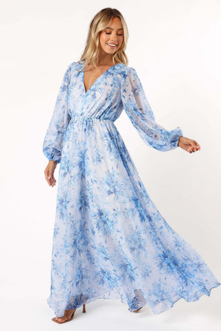 Anisa Maxi Dress - Blue Floral - XL - Image 45