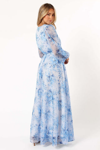 Anisa Maxi Dress - Blue Floral - XL - Image 46