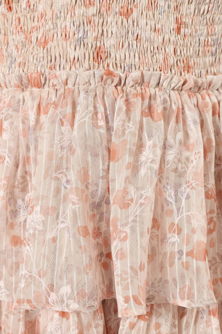 Kristah Maxi Dress - Peach Floral - XL - Image 35