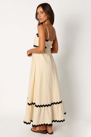 Yana Maxi Dress - Cream Black - XL - Image 35