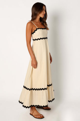 Yana Maxi Dress - Cream Black - XL - Image 37